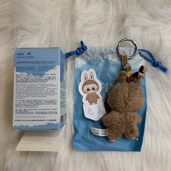 AUTHENTIC Labubu Pin for Love Plush Pendant + Letter Pendant Set – & - Picture 4 of 5
